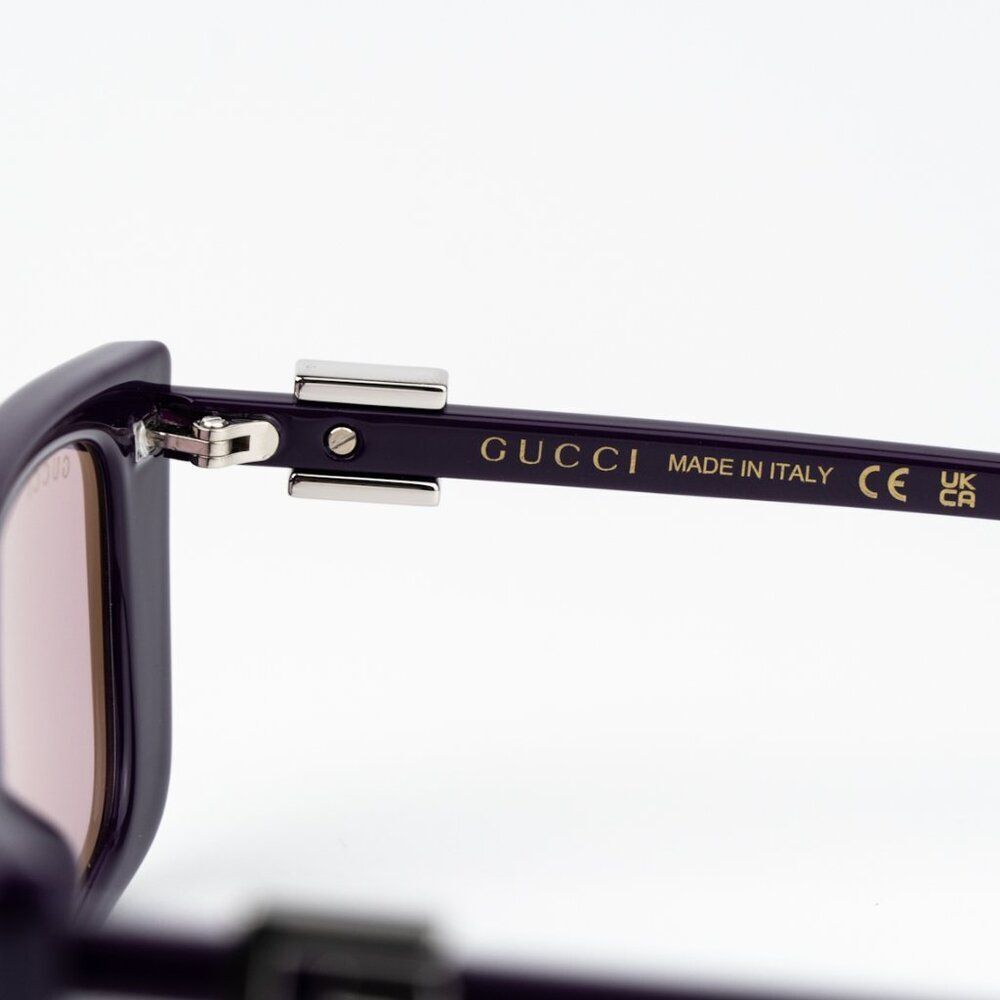 Gucci Women Sunglasses Violet Mirror Cat Eye GG1681S 005 BRAND NEW - Picture 4 of 9